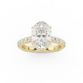 Isabella European Shank Oval Engagement Ring