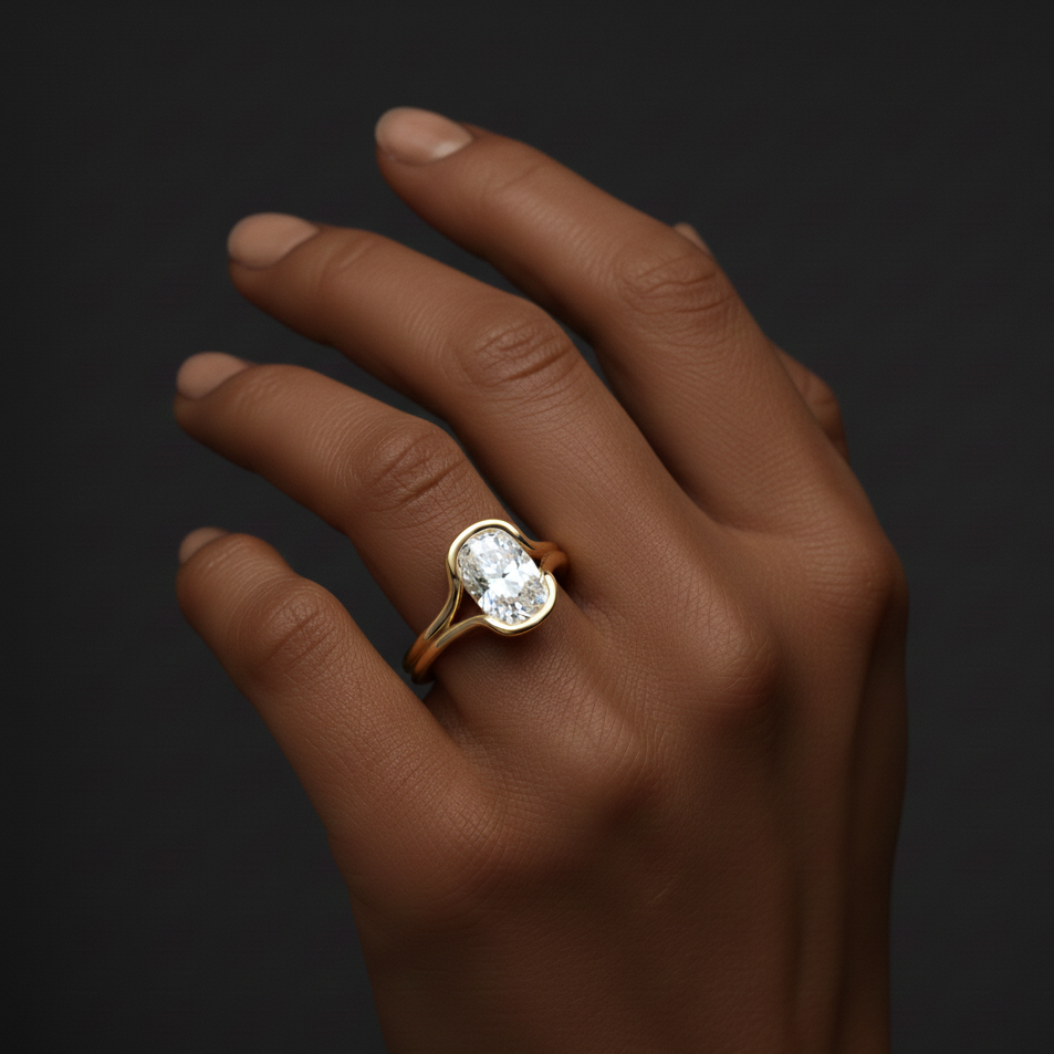 Aimee Split Shank Engagement Ring