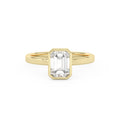 Betty Bezel Emerald Engagement Ring