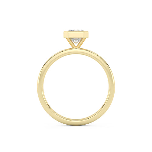 Betty Bezel Emerald Engagement Ring