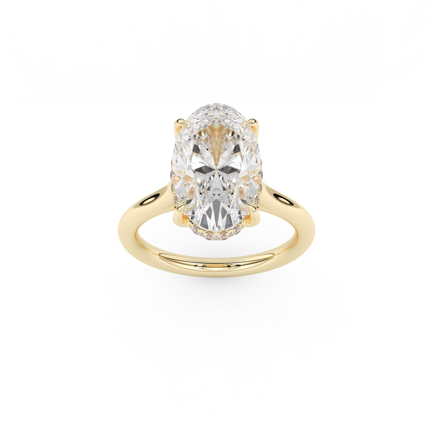 Dorthy Tulip Basket Engagement Ring