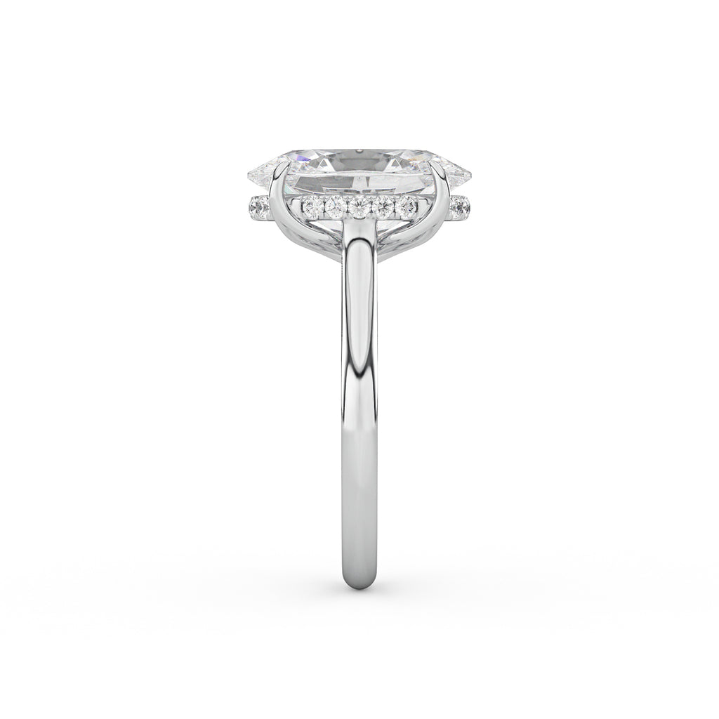 Dorthy Tulip Basket Engagement Ring