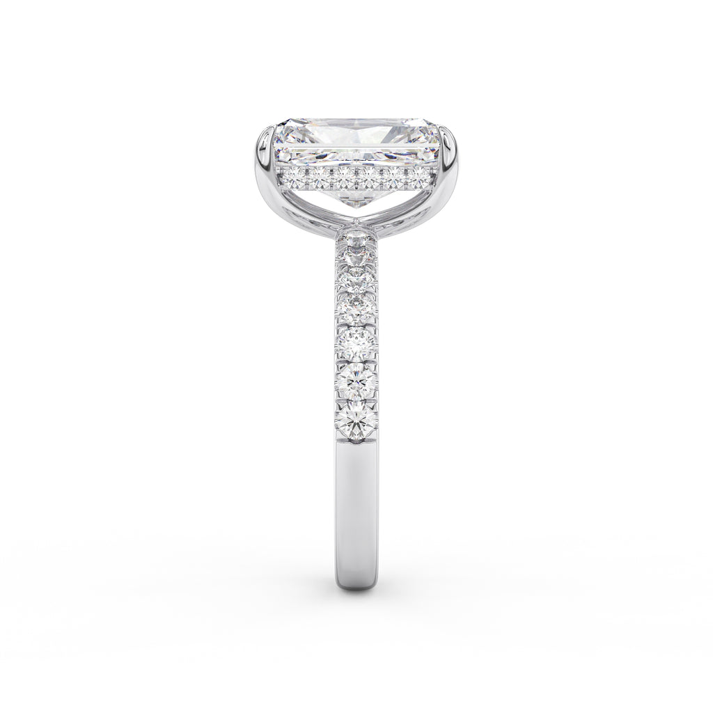 Sarah Pave Radiant Engagement Ring