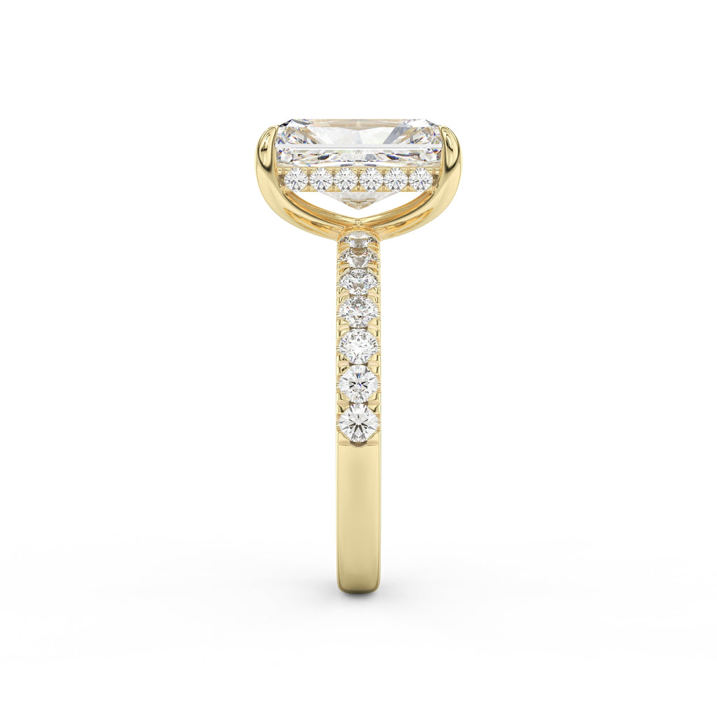 Sarah Pave Radiant Engagement Ring