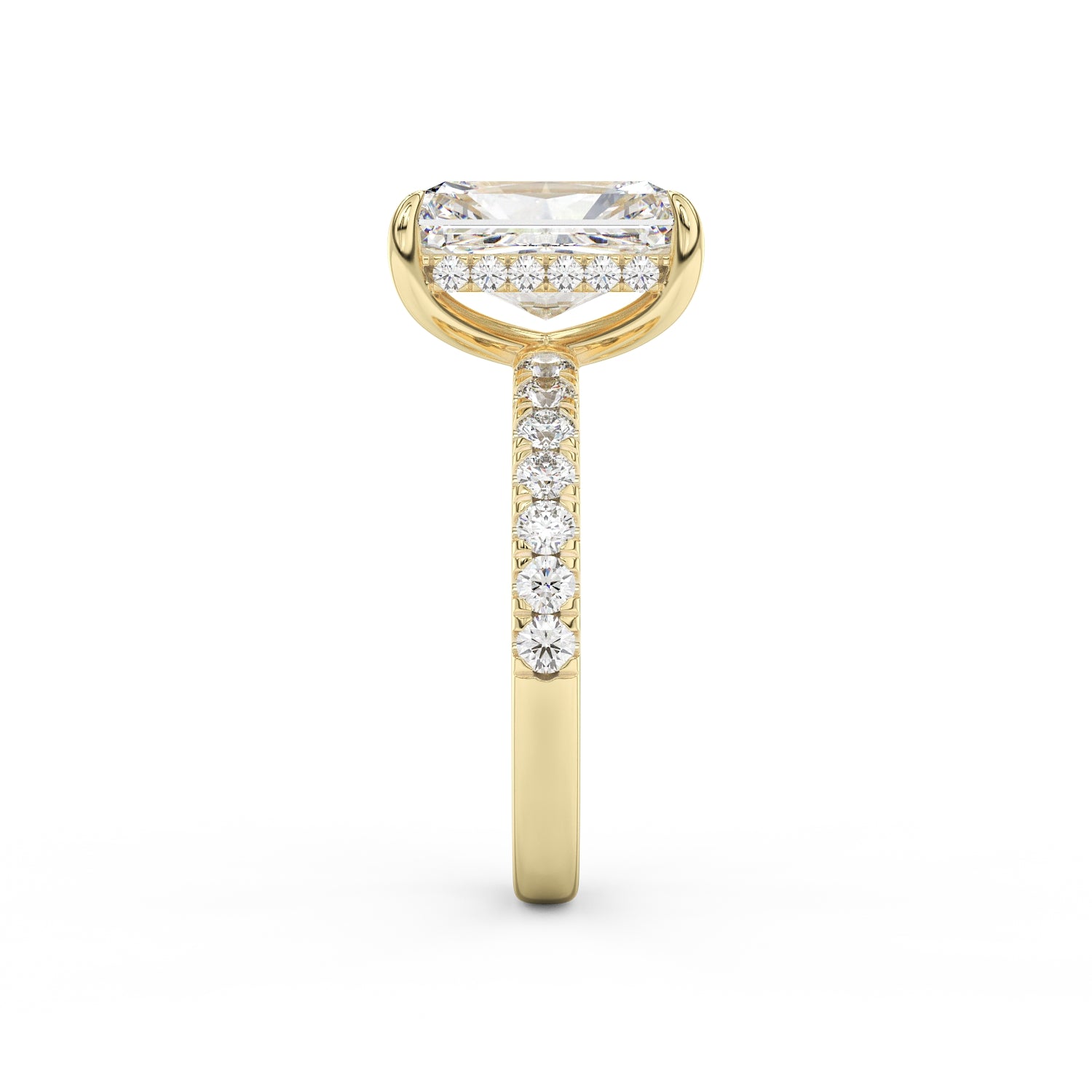 Sarah Pave Radiant Engagement Ring