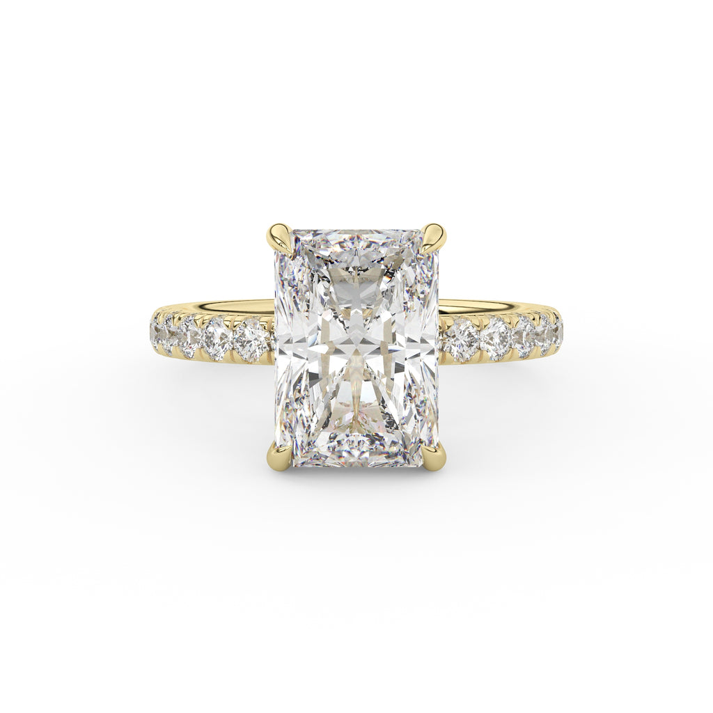 Sarah Pave Radiant Engagement Ring