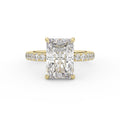 Sarah Pave Radiant Engagement Ring