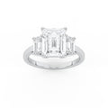 Tracy Three Emerald Engagement Ring