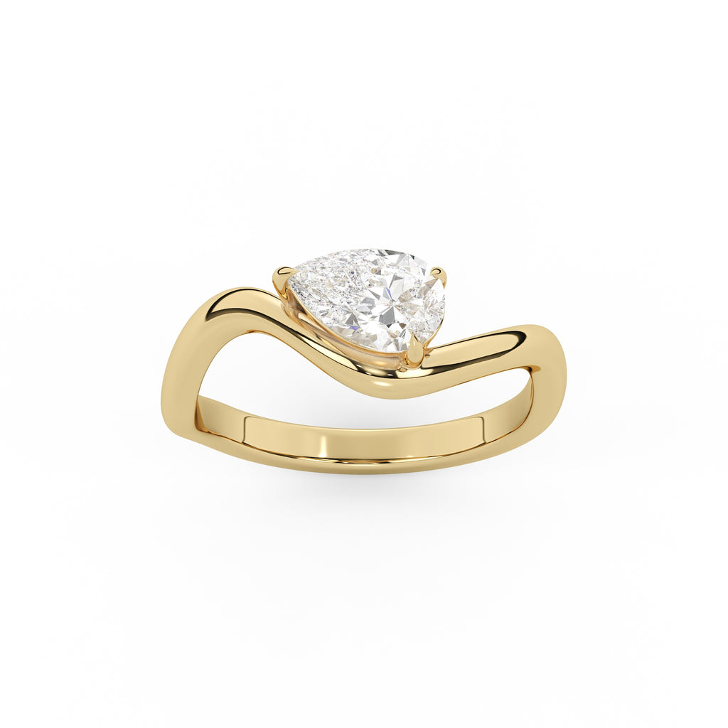 Cali Pinky Pear Ring