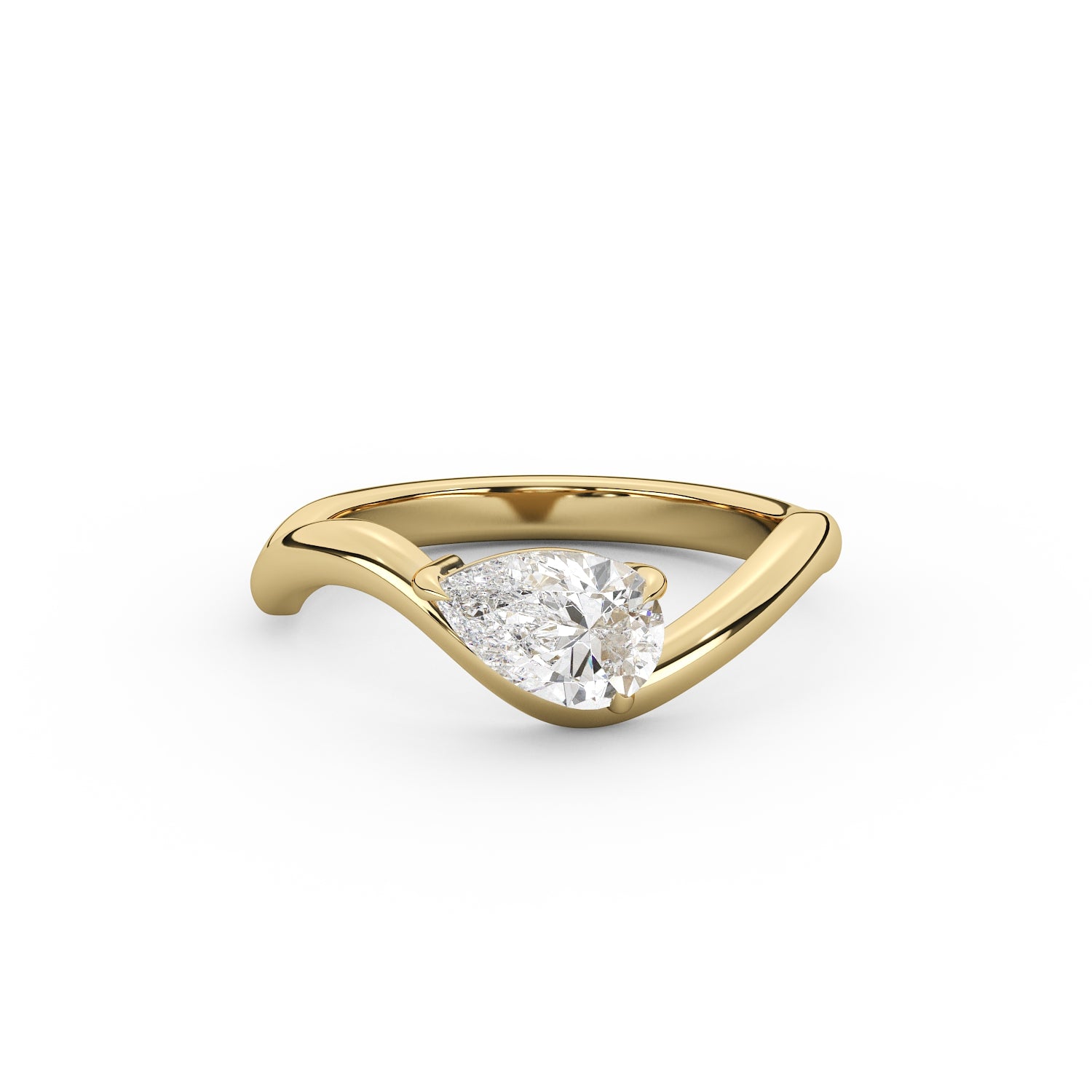 Cali Pinky Pear Ring