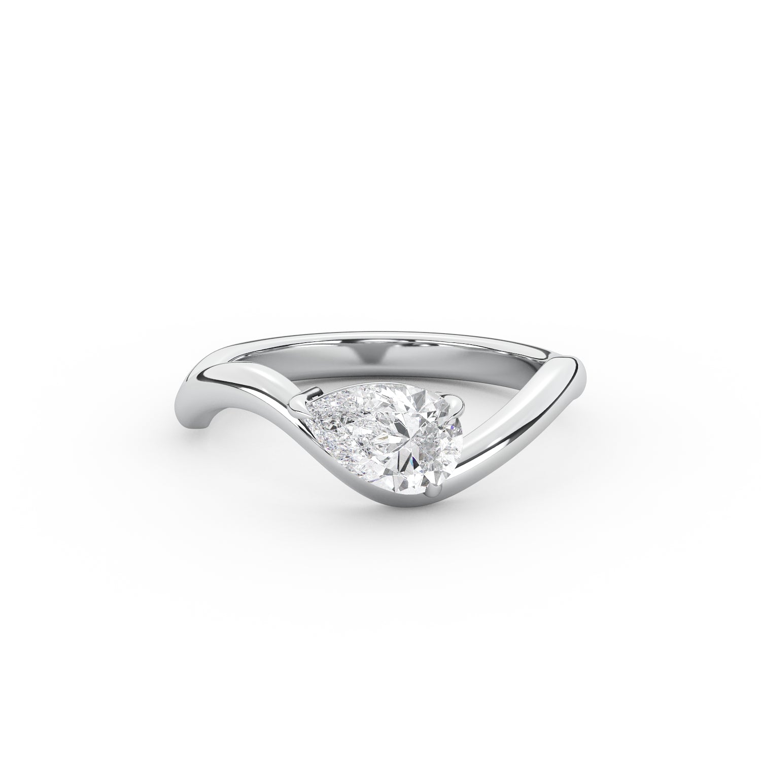 Cali Pinky Pear Ring