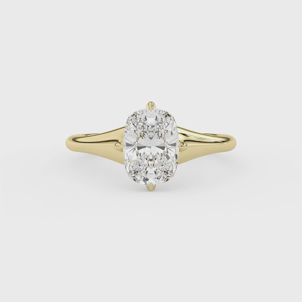 Grace Elongated Cushion Engagement Ring